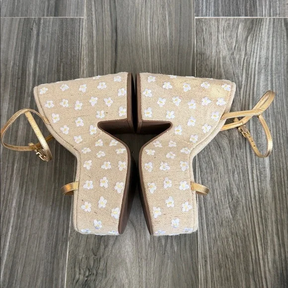 Elegant Gold Platform Sandals - Picture 7 of 9